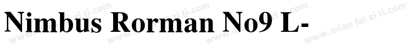 Nimbus Rorman No9 L字体转换